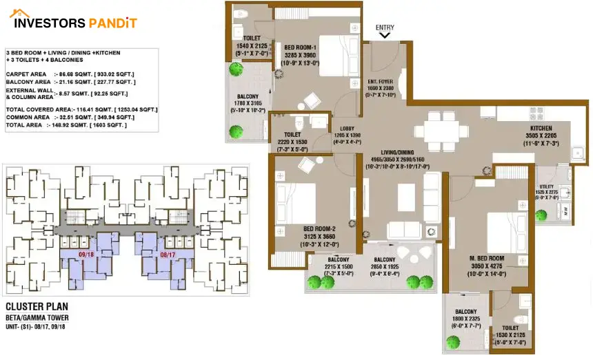 SKA Destiny One Floor Plan